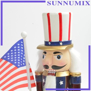 [Sunnimix] ฟิกเกอร์ทหารแครกเกอร์ วัสดุไม้ น้ําหนักเบา ฐานมั่นคง อเนกประสงค์ สําหรับตกแต่งคริสต์มาส ของขวัญวันหยุด