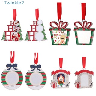 Twinkle จี้ต้นคริสต์มาส โลหะผสมสังกะสี รูปการ์ตูนกวาง ซานตาคลอส สําหรับตกแต่งบ้าน ออฟฟิศ