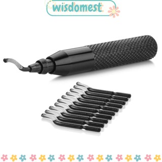 Wisdomest ชุดเครื่องมือลบคมขอบ เหล็ก ความเร็วสูง ทนทาน พร้อมใบมีด BS1010 RB3000 10 ชิ้น