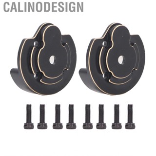 Calinodesign Outer Portal Covers Counterweight Chamfered Edges Rustproof Brass Black Durable for Axial 1/18 UTB18 Capra RC Crawler Car