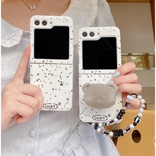 เคสโทรศัพท์มือถือ กันกระแทก สีดํา สําหรับ Samsung Z Flip5 5G Z Flip4 3 Z Flip5