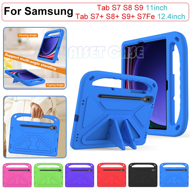 เคสโทรศัพท์มือถือ กันกระแทก พร้อมขาตั้ง สําหรับ Samsung Tab S7 S8 S9 X710 11 นิ้ว S7Plus S8 Plus S9P