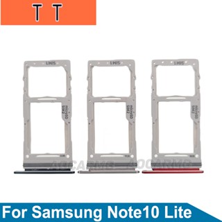  อะไหล่ถาดซิมการ์ด แบบคู่ สําหรับ Samsung Galaxy Note 10 lite Note10 lite N770