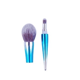 NEE CARA 2-TONE POWDER BRUSH &amp; BLENDIG BRUSH (N752) : neecara นีคาร่า แปรง ปัดแก้ม ขนนุ่ม x 1 ชิ้น abcmall