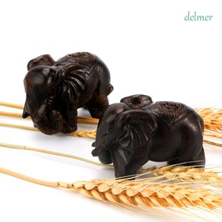 Delmer ตุ๊กตาช้างไม้แฮนด์เมด ขนาดเล็ก 6 ซม. สําหรับตกแต่งสวน DIY