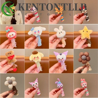 Kentontllb ยางรัดผมหางม้า รูปหมี Cinnamoroll กระต่ายน่ารัก สไตล์เกาหลี สําหรับปาร์ตี้