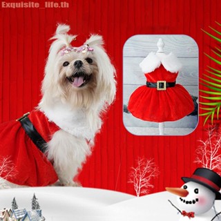 Christmas Pet Santa Claus Suit Costumes Dog Cats Puppy Jumpsuit Hoodies Clothes