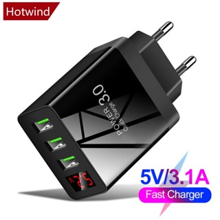 Hotwind ที่ชาร์จโทรศัพท์มือถือดิจิทัล 3.0 3 Usb 5V 3A ชาร์จเร็ว K5X6