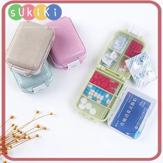 Sukiki กล่องเก็บยา 3 ชั้น ย่อยสลายได้ ขนาดเล็ก