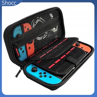 Shocc กระเป๋าเคส สําหรับใส่จัดเก็บเกมคอนโซล Nintendo Switch พร้อมช่องใส่การ์ดเกม 20 ช่อง