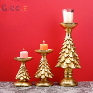 ⭐NEW ⭐Golden Christmas Tree Candle Holder Resin Candle Holder Ornament Home Crafts