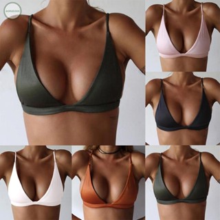 GORGEOUS~Women Women Solid Bikini Bikini Top Cami Swimming Suit Swimwear Sexy Solid