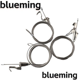 Blueming2 ชุดสายกรอบกระจก สเตนเลส ขนาด 2 ม. X 1.5 มม. พร้อมตะขอ และเชือก สําหรับแขวนรูปภาพ 4 ชิ้น