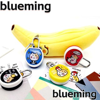 Blueming2 กุญแจล็อคตู้เสื้อผ้า กันขโมย ลายการ์ตูนน่ารัก 3 หลัก ABS สุ่มสี สําหรับหอพัก