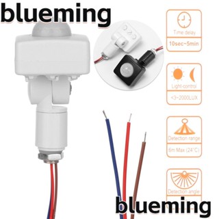 Blueming2 สวิตช์ไฟฟลัดไลท์ LED AC 110V-240V PIR บางพิเศษ ปรับได้ 1 ชิ้น