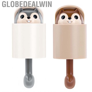 Globedealwin Wall Hooks for Hanging  Adhesive Hook Squirrel Shape Large Strong Stability Bedroom