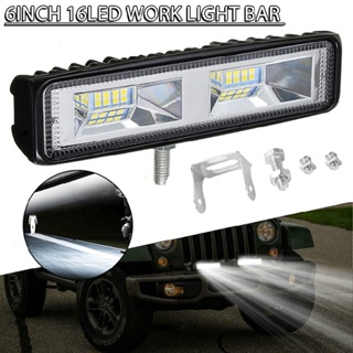 LED Work Light 6 Inch 48W 12V Driving Strip Flood Beam light Bar SUV Offroad