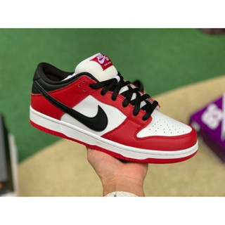 ใหม่ n-i-k-e SB Dunk Low pro Chicago รองเท้าวิ่ง สีดํา สีขาว สีแดง BQ6817-600 2022