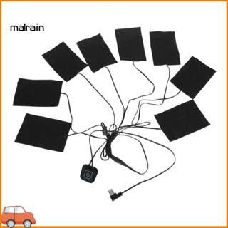 [Ma] 8-in-1 แผ่นทําความร้อนไฟฟ้า คาร์บอนไฟเบอร์ 3 เกียร์ ปรับได้ USB