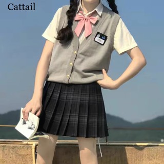 Cattail เสื้อแฟชั่นผู้หญิง เสื้อแขนยาว คลุม ไหมพรม ครอปเสื้อแขนยาว WMY2390NZ6 37Z230911