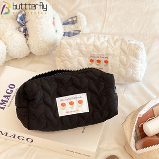 Buttterfly ดินสอสีทึบ ของขวัญ ดอกไม้ แต่งหน้า ซิป ที่เก็บเครื่องสําอาง ตารางใส