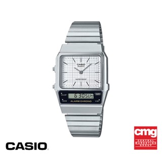 CASIO นาฬิกาข้อมือ CASIO รุ่น AQ-800E-7ADF วัสดุสเตนเลสสตีล สีขาว