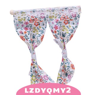 [Lzdyqmy2] ผ้าม่านจิ๋ว สเกล 1/12 สําหรับตกแต่งบ้านตุ๊กตา