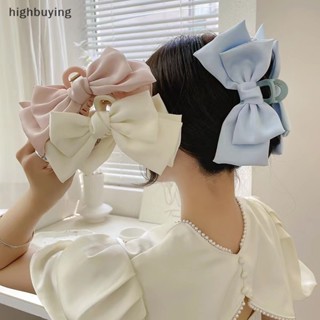 [highbuying] กิ๊บติดผมอะคริลิค สองด้าน ประดับโบว์ สไตล์เกาหลี หรูหรา เครื่องประดับผม สําหรับผู้หญิง พร้อมส่ง