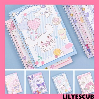 Lilyescub สมุดโน้ต สันห่วง ขนาด A5 ลายการ์ตูนอนิเมะคุโรมิ เครื่องเขียน แบบพกพา