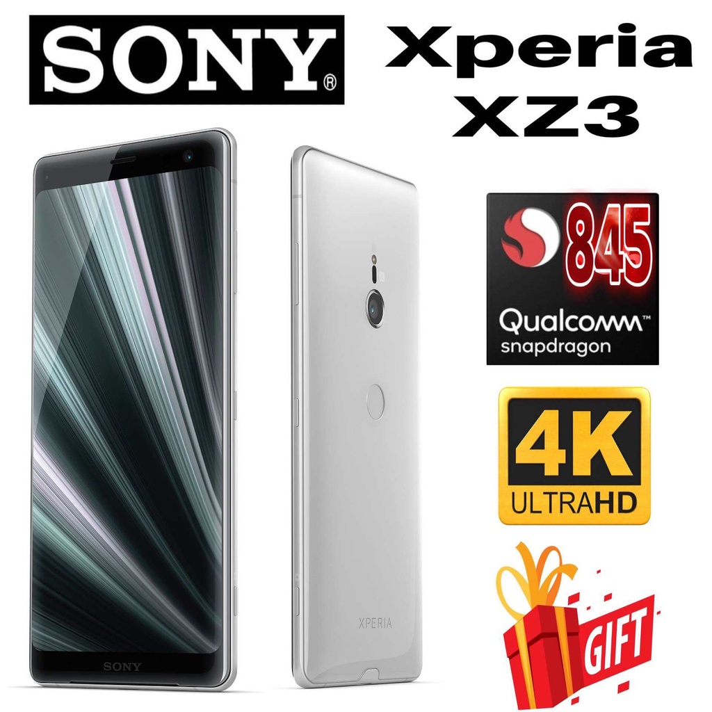 100% -Sony Xperia xz3 (Snapdragon 845) 64GB + 4GB RAM 19MP + 13MP 6.0 นิ้วสมาร์ทโฟน OLED เวอร์ชั่นญี