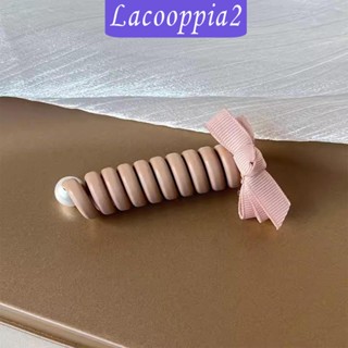 [Lacooppia2] ยางมัดผมหางม้า แบบเกลียว ยืดหยุ่น สําหรับเครื่องประดับผมทุกประเภท