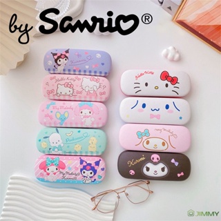 SANRIO กล่องเก็บแว่นตากันแดด ป้องกันการอัดรีด แบบพกพา ลายการ์ตูนอนิเมะ Cinnamoroll Hello Kitty เหมาะกับของขวัญ