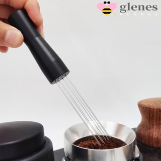 Glenes เข็มคนผงกาแฟ สเตนเลส ด้ามจับอลูมิเนียม 6 เข็ม