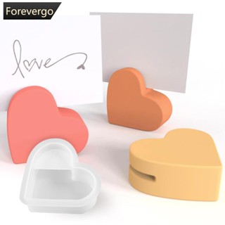 Forevergo แม่พิมพ์ซิลิโคนเรซิ่น อีพ็อกซี่ รูปหัวใจ สีรุ้ง สําหรับทําคอนกรีต ซีเมนต์ การ์ด รูปภาพ งานฝีมือ DIY V1Z9 1 ชิ้น