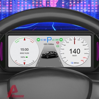 เครื่องวัดความเร็วหน้าจอดิจิทัล HUD 6.8 นิ้ว สําหรับ Tesla Model 3 Y 2019-2022 [Woodrow.th]