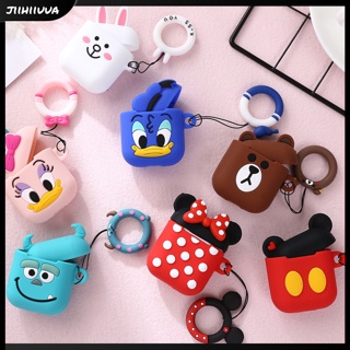 Jl- เคสหูฟังบลูทูธไร้สาย ซิลิโคนนิ่ม แบบป้องกัน ลายการ์ตูน สําหรับ IOS Airpods