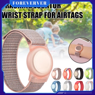 Airtag สายรัดข้อมือ Anti-Lost ฝาครอบ Airtags ติดตาม Locator Airtag สร้อยข้อมือไนลอนสายคล้องห่วง Apple Anti-Lost Tracker ฝาครอบป้องกันด้านหน้า