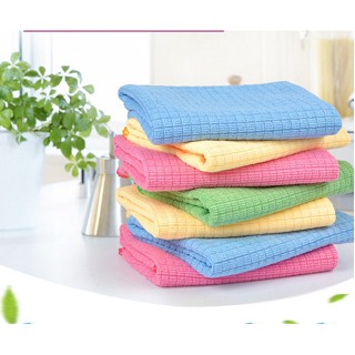 Lt ผ้าขนหนูไฟเบอร์ 30x35 ซม. 4 ชิ้น สุ่มสี