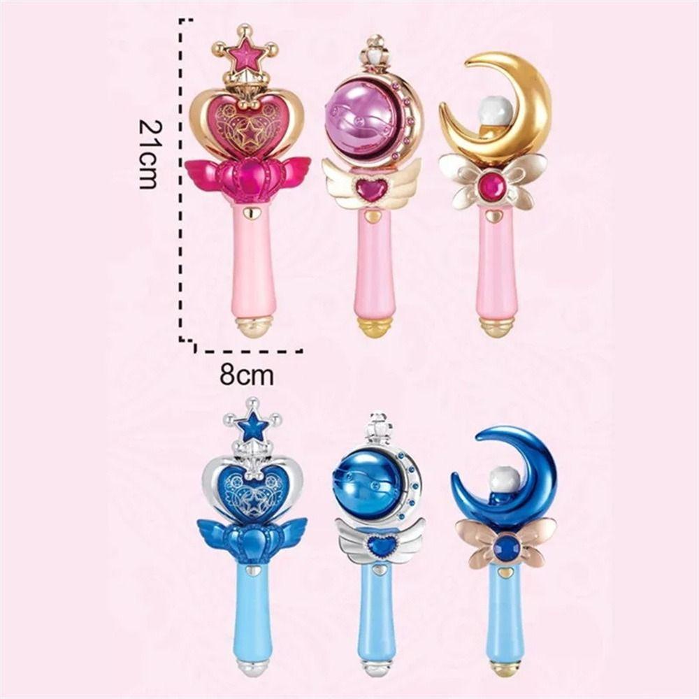 JUMBO Girl Magic Wand, ไฟ Led Princess Wand Moon Fairy Stick, เอฟเฟกต์เสียงสําหรับเด็กพร้อมแท่งไฟเพลง Shine Glow Stick ของขวัญเด็กผู้หญิง ราคา ถูกที่สุด ดีลบีเคเค แกลเลอรีภาพที่ 2