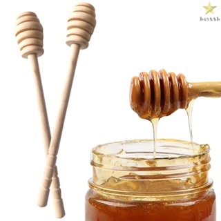 High Quality Wood Honey Stir Bar Mixing Spoon for Honey Jar Handle