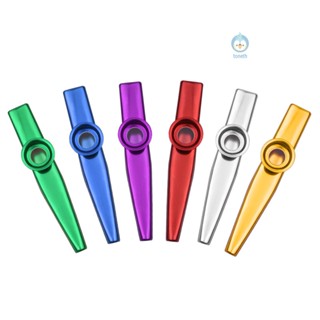 เครื่องดนตรี Kazoo อลูมิเนียมอัลลอยด์ สําหรับเด็ก และผู้ใหญ่ 6 ชิ้น