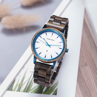 (($Most Popular $) BOBOBIRD Bobo Bird Designer นาฬิกาข้อมือลําลอง แบบไม้ สไตล์ใหม่ สําหรับผู้ชาย