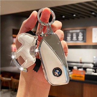 ซองใส่กุญแจรถหนังสำหรับ BMW 7 series 735li 740 X7  i7 X1 ix XM X6 3 series 5 series 530 320li สาม series 1 series x1 x3 x5 ห้า series x2 525 gt กรณีกุญแจรถ พวงกุญแจรถ รีโมทคอนโทรลกรณีกุญแจ
