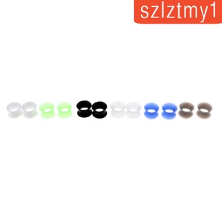 [szlztmy1] เกจขยาย แบบซิลิโคน 8 มม. 12 ชิ้น