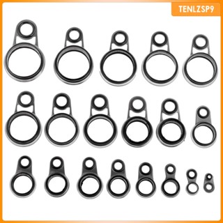 [tenlzsp9] ชุดอุปกรณ์ซ่อมคันเบ็ดตกปลา ห่วงลวดสเตนเลส คละขนาด 41 ชิ้น
