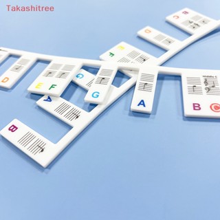 (Takashitree) สติกเกอร์ซิลิโคน ลอกออกได้ สําหรับติดตกแต่งเปียโน