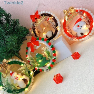 Twinkle จี้พวงหรีดคริสต์มาส สําหรับแขวนตกแต่งต้นคริสต์มาส DIY