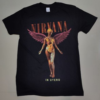 [COD]เสื้อวง​ Nirvana in utero ลิขสิทธิ์​ nirvana ปี.S-5XL