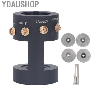 Yoaushop Tungsten Electrode Sharpener  Standard Size Lightweight Multiple Angle Hole Tool with 2 Connecting Rods for TIG Welding