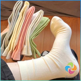 Bensen ถุงเท้าผ้าฝ้าย ใส่เล่นกีฬา  ผ้ายืดหยุ่น สบาย ระบายอากาศ Women socks